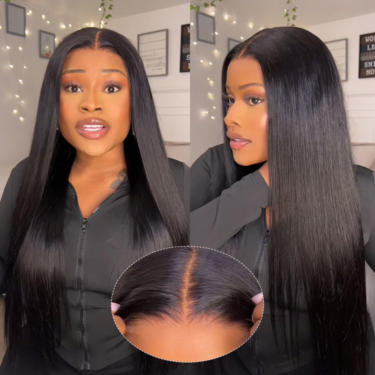 Glueless Ready To Go Wigs - Straight Super Invisible LY Lace Closure Human Hair Wigs