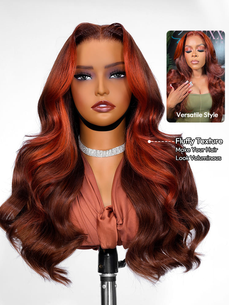 Ombre Brown And Orange Wig