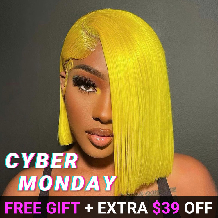 Neon Yellow Bob Wig Neon Yellow Bob Wig