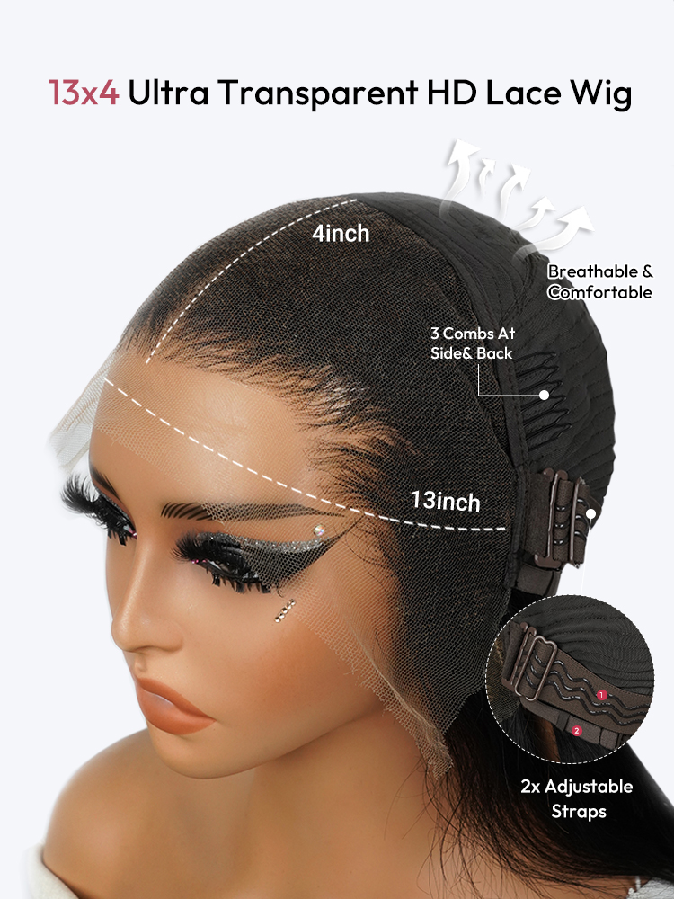 13x4 Ultra Transparent HD Lace Wig