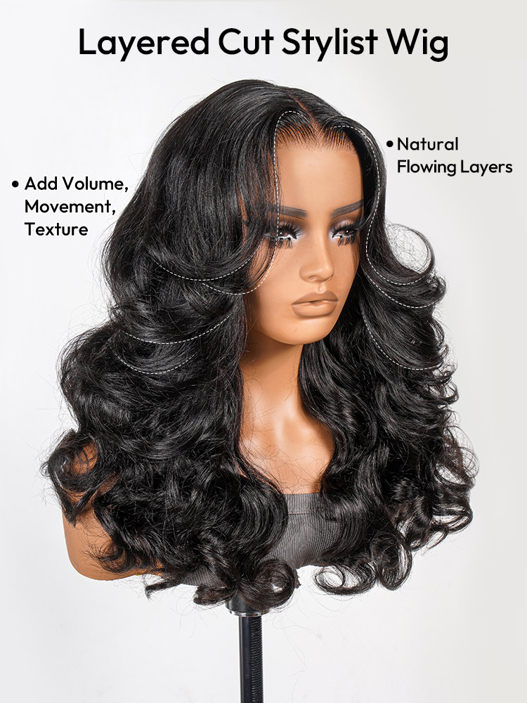 Layered Cut Customized Wig Layered Cut Customized Wig