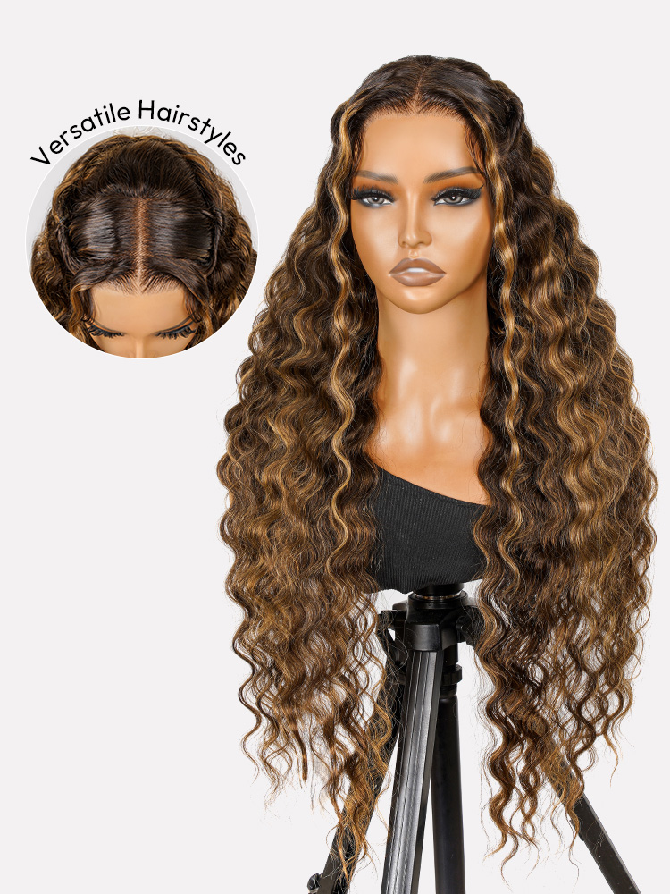 Pre-Styled Honey Blonde Highlight Wig Pre-Styled Honey Blonde Highlight Wig