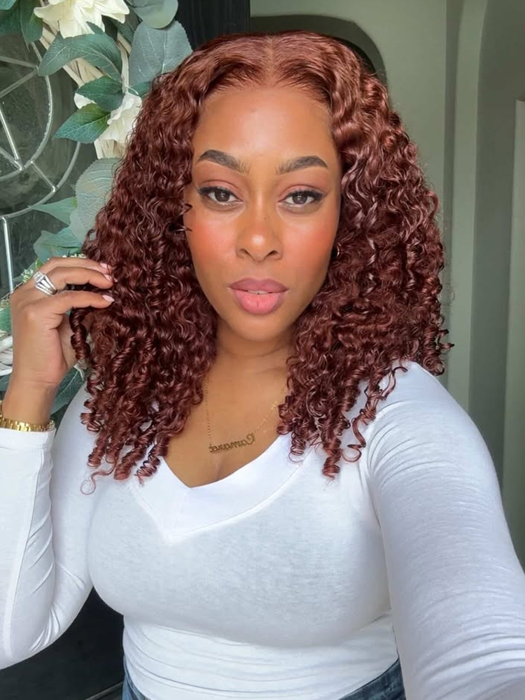 Full Density Brown Burmese Curly Wig