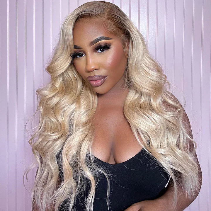 Blonde Wig With Dark Roots
