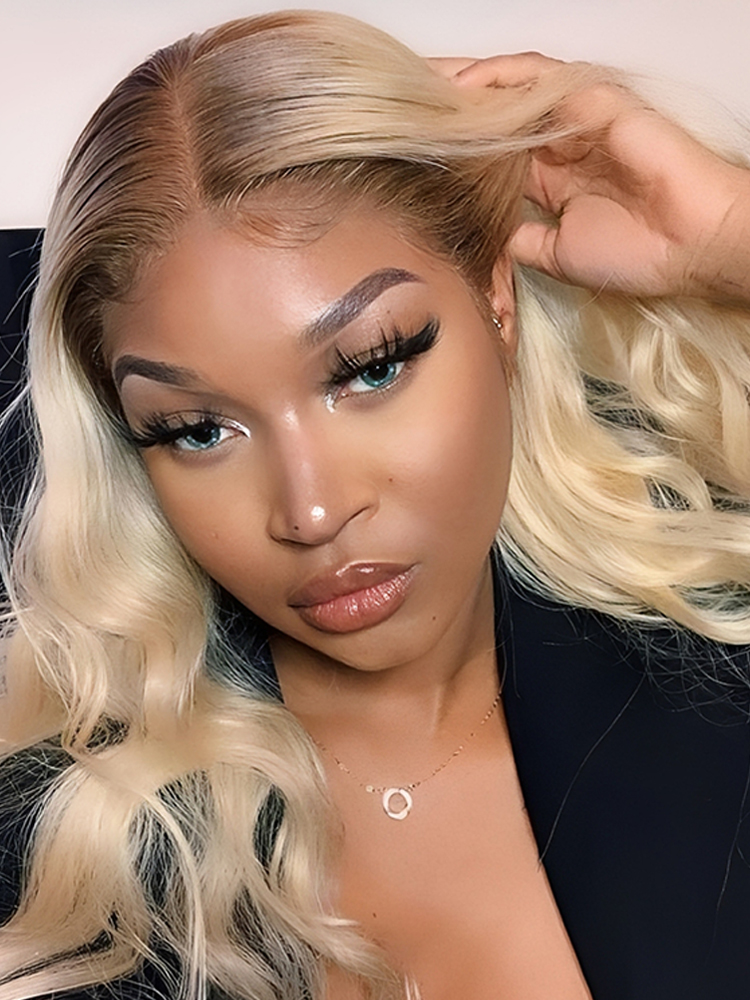613 Blonde Wig With Dark Roots