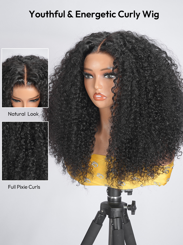 Youthful & Energetic Curly Wig