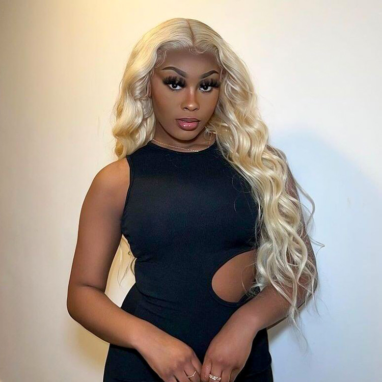 Blonde Wigs 613 Body Wave Hair Lace Front Wigs -West Kiss Hair display picture 1