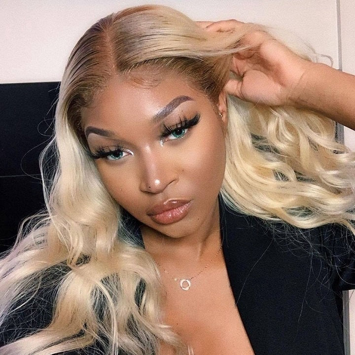 613 Blonde Wig With Dark Roots