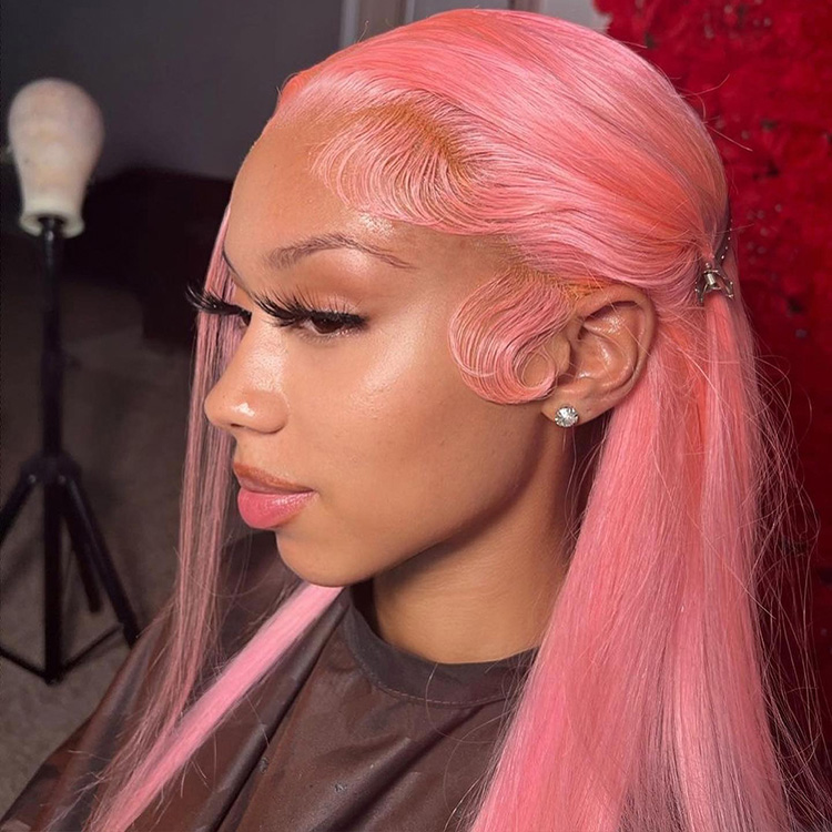 light pink wig