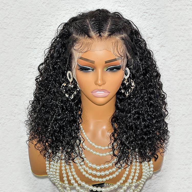 Curly Hair Braided Lace Front Wig