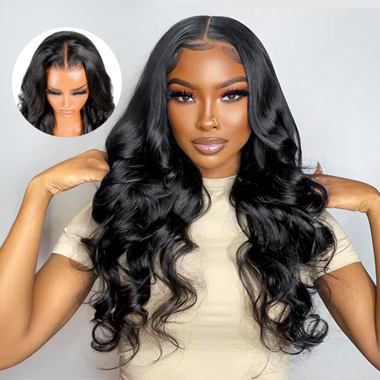 Ready to Go Glueless Wig Ocean Wave 7x5 Lace Closure Pre-plucked&bleached