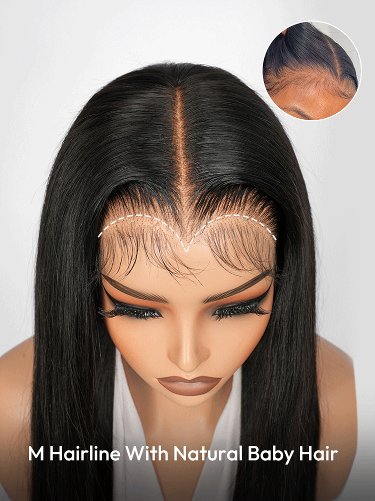 M Hairline With Natural Baby Hair M Hairline With Natural Baby Hair