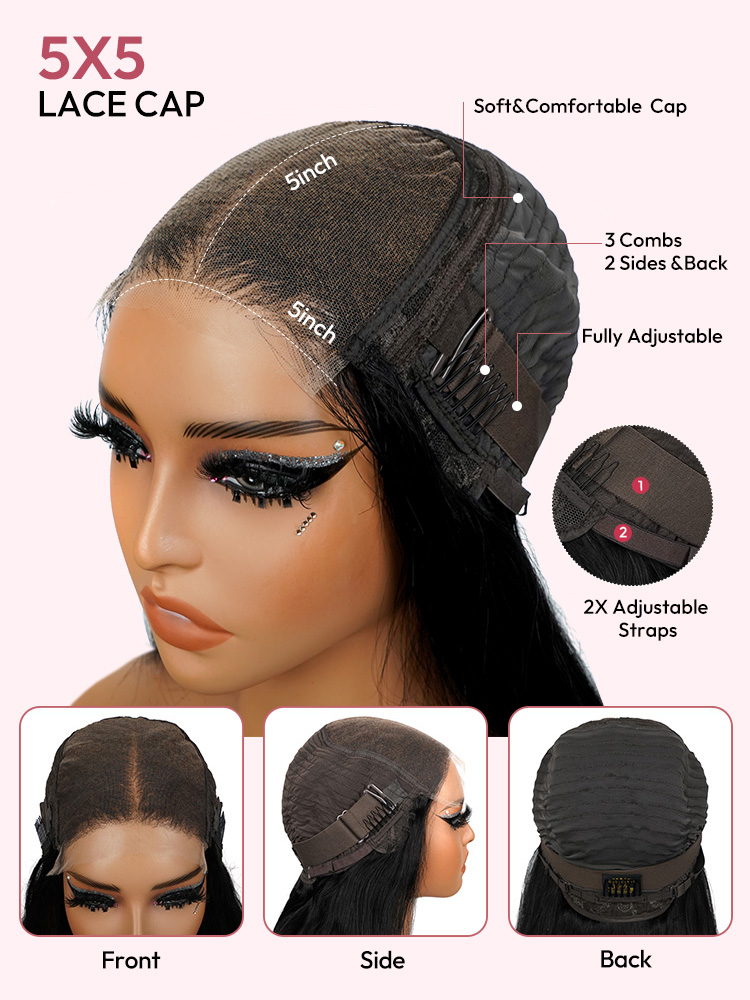 Deep Weave 5*5 Closure Wigs