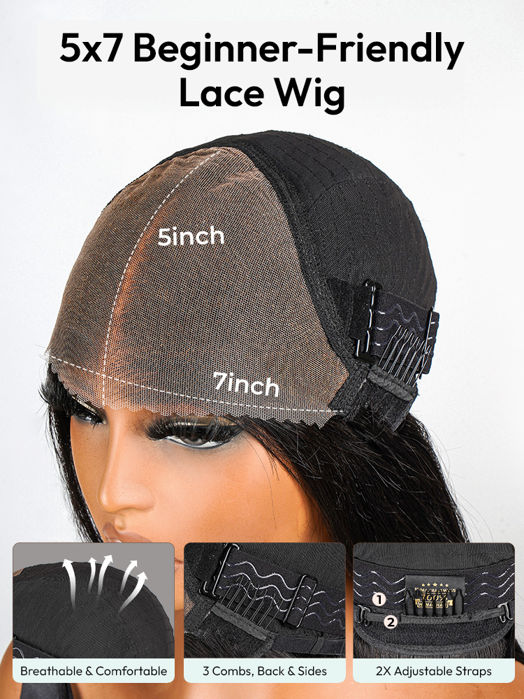 Deep Wave Virgin Human Hair 180% Density Lace Front Wig -West Kiss