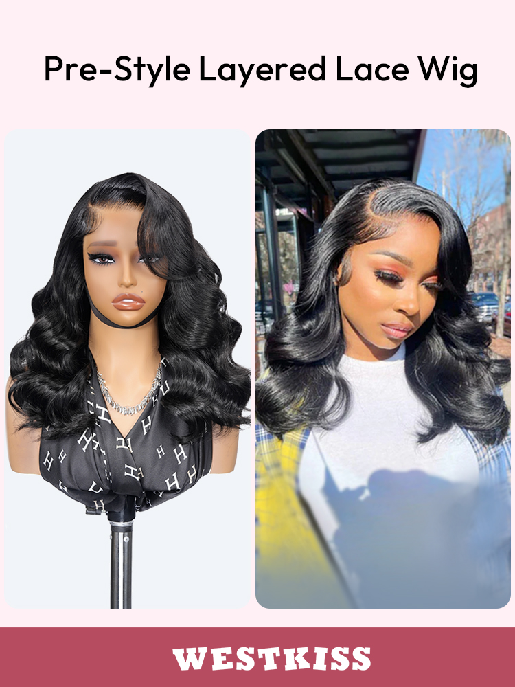 Body wave Transparent Lace Front Wig