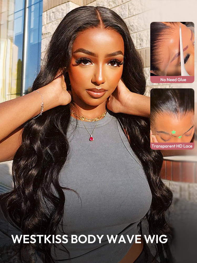 HD Wigs Lace Closure Wigs Transparent Body Wave Straight Invisible Wigs