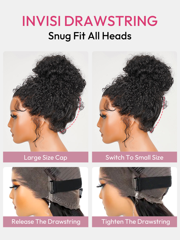 Invisible LY Lace Front Curly Wig