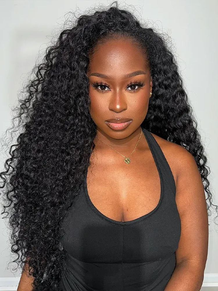 Water Wave Half Wig With Drawstring Water Wave Half Wig With Drawstring