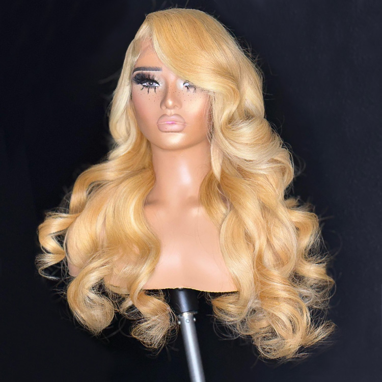 blonde highlight wig