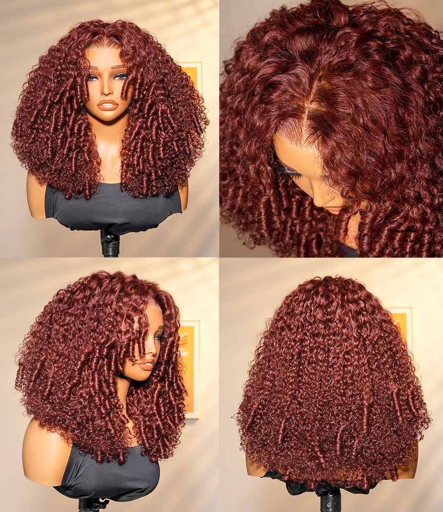 Cherry Cola Red Colored Wigs