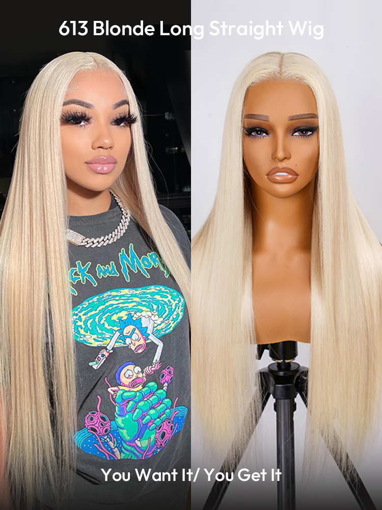 Blonde Long Straight Wig