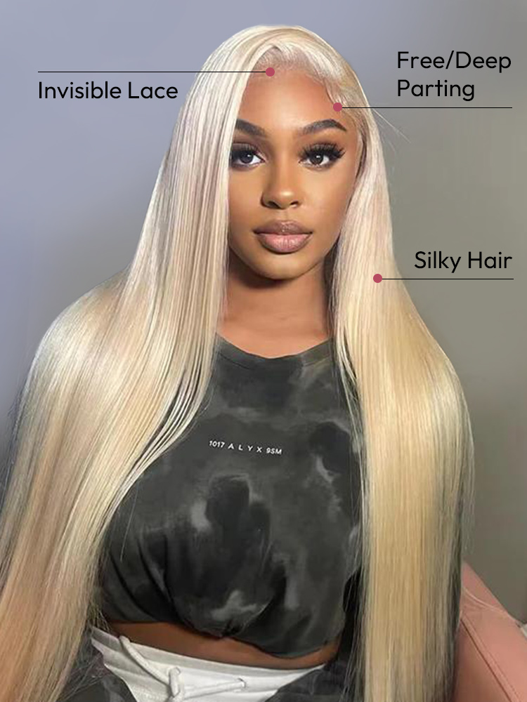 Pure Blonde Straight Wig