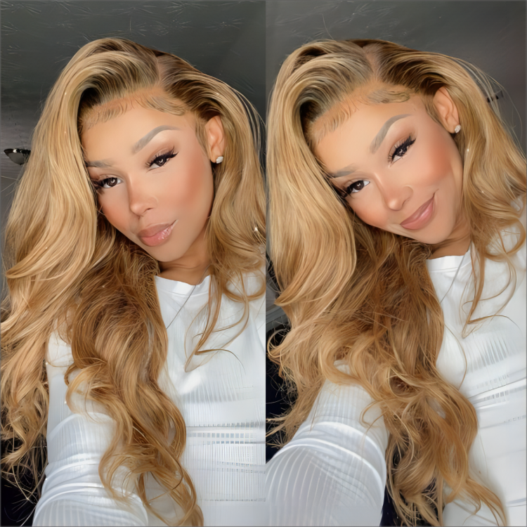 ombre honey blonde wig