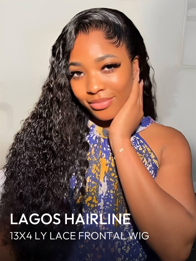 Water Wave Wig With Lagos Hairline