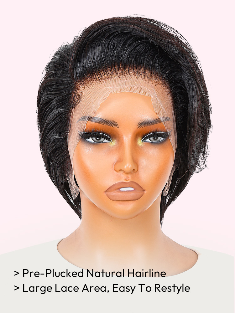 Human Hair Pixie Cut Wigs