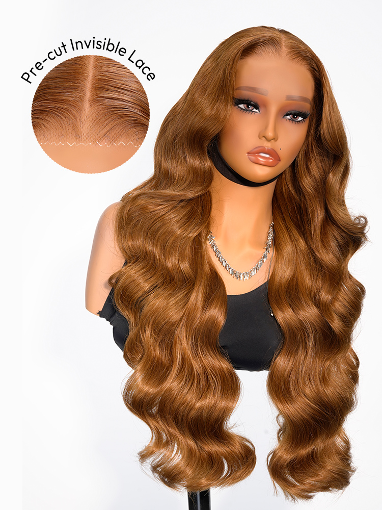 Caramel Brown Transparent Lace Wigs Caramel Brown Transparent Lace Wigs