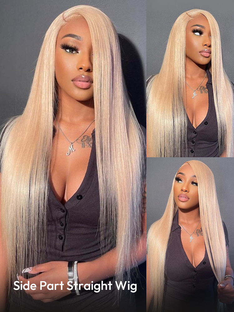 Blonde Straight Side Part Wig