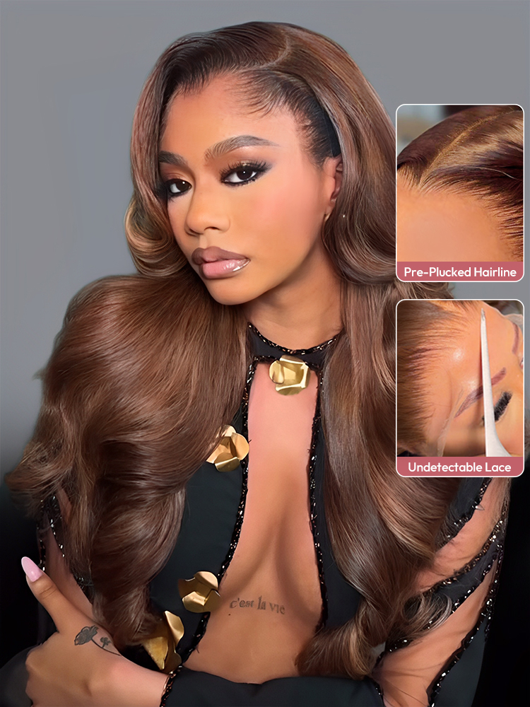Light Brown Loose Body Wig