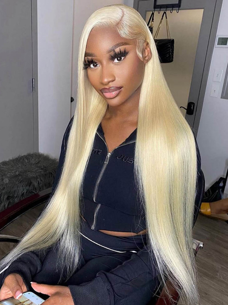 613 Blonde Straight Long Wig With HD Lace 613 Blonde Straight Long Wig With HD Lace