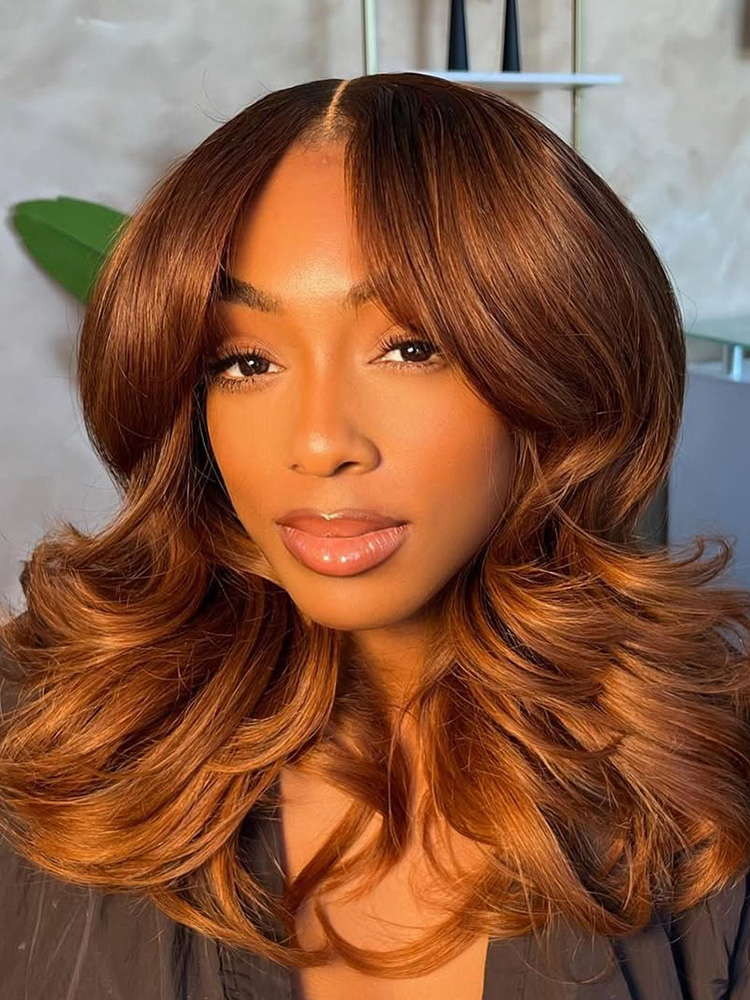 Cinnamon Brown Loose Wave Wigs Cinnamon Brown Loose Wave Wigs