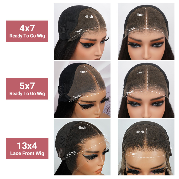 Glueless Ready And Go Wigs Straight Lace Closure Wigs -West Kiss Hair