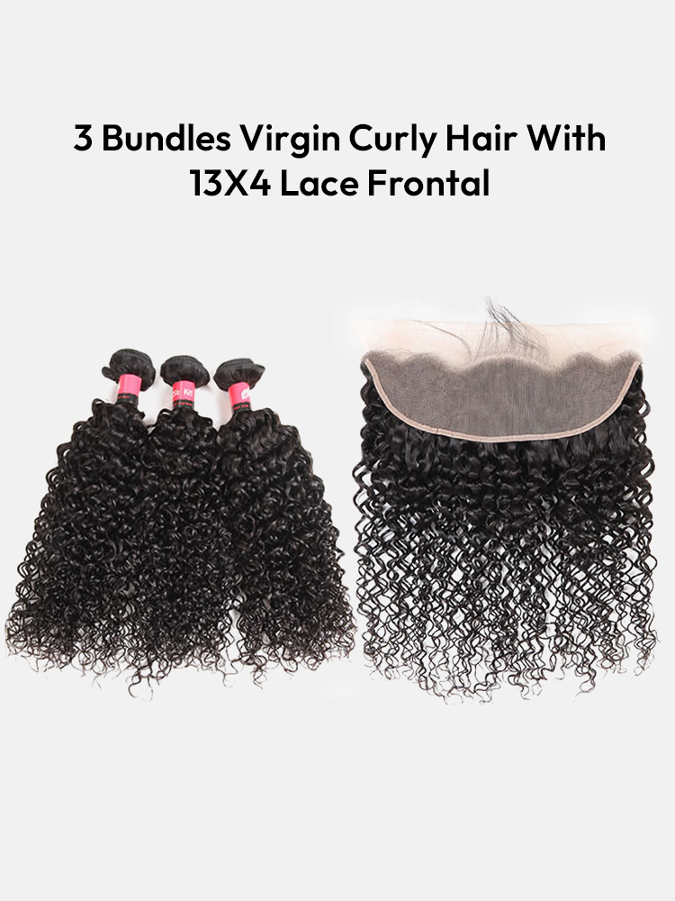 Curly Virgin Hair Lace Frontal
