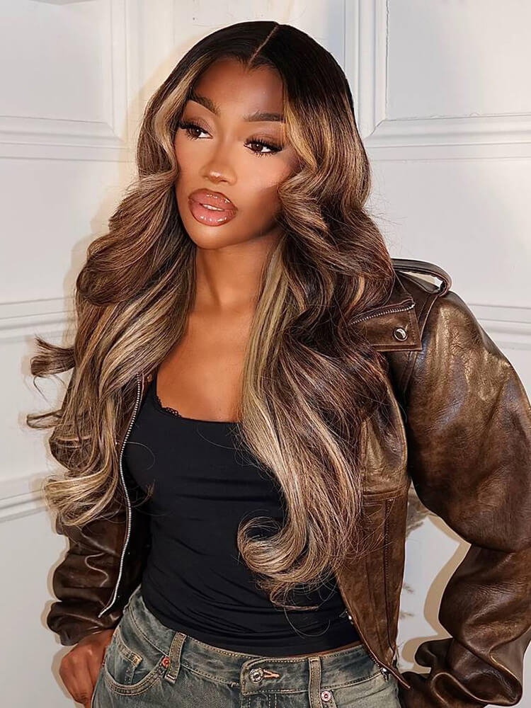 Lagos Body Wave Wig With Highlight Lagos Body Wave Wig With Highlight
