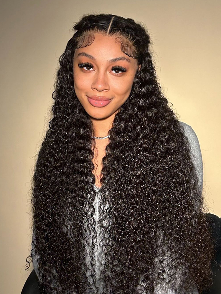 Jerry Curly Wigs With Baby Hair