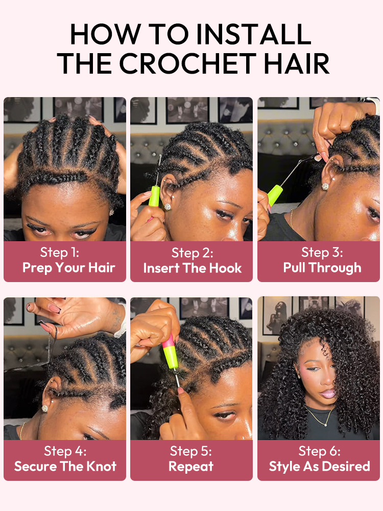 How To Install The Crochet Hair