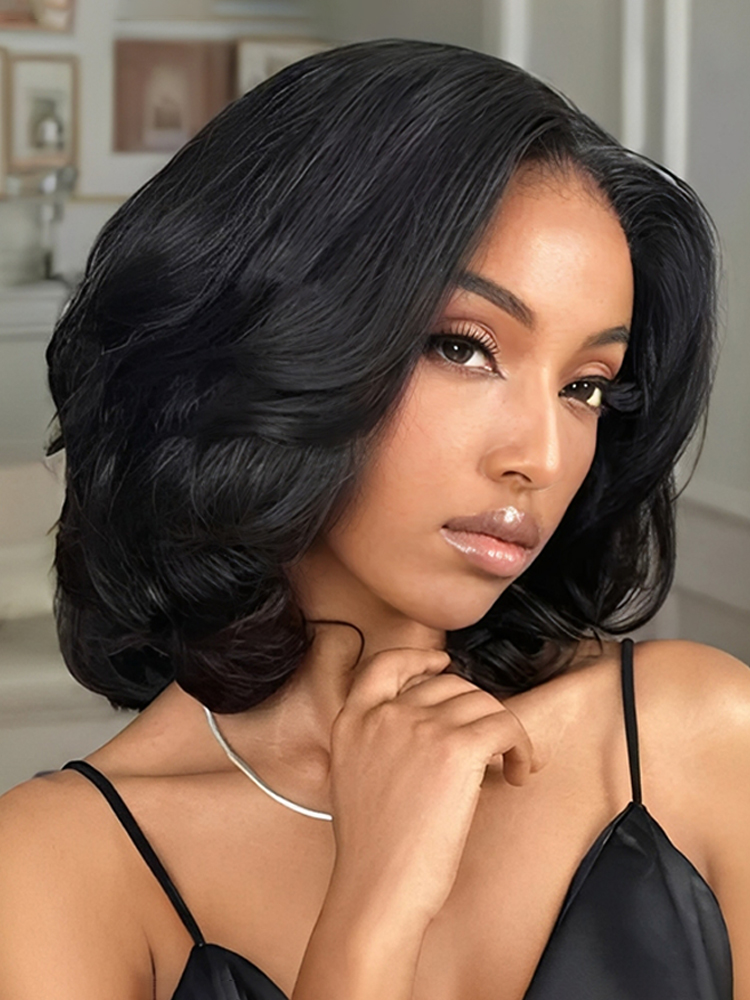 Invisible Lace Loose Body Wave Bob Wig