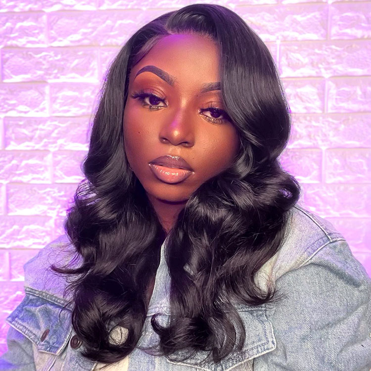16 inch Short Body Wave Lace Wig Human Hair -West Kiss Hair display picture 3