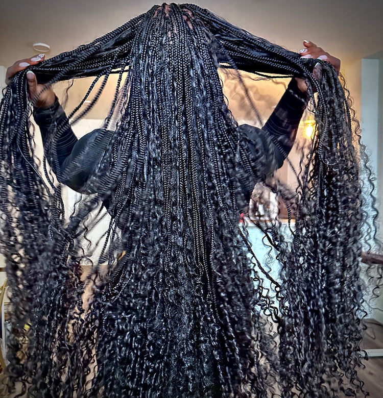 Braided Lace Wigs With Curls Braided Lace Wigs With Curls