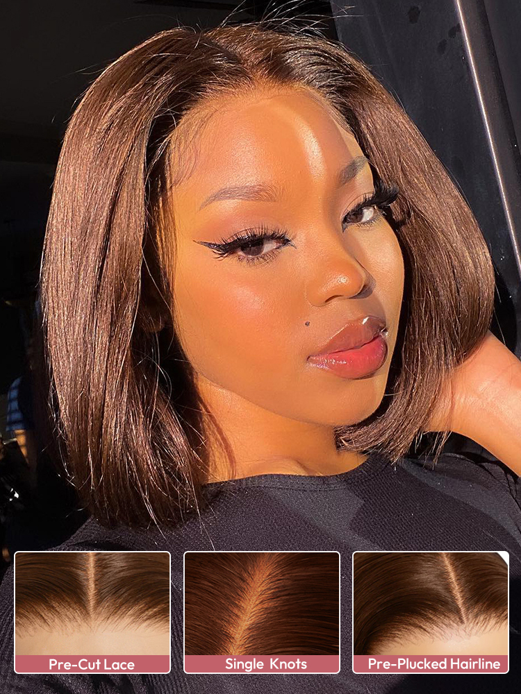Short Brown Bob Wig