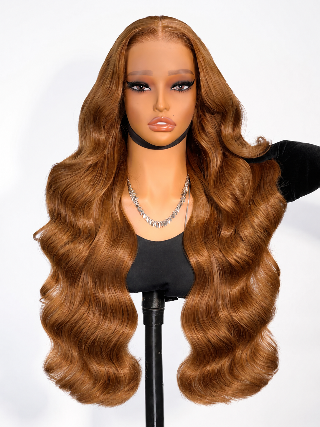 Glueless Caramel Brown Wig