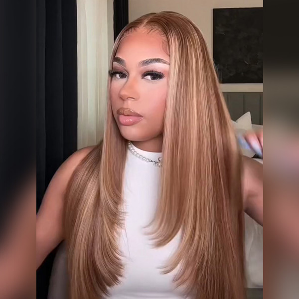 Glueless Wear And Go Wigs Balayage Layered Lace Wigs West Kiss Hair