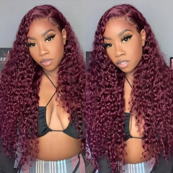 Burgundy Lace Frontal Wigs