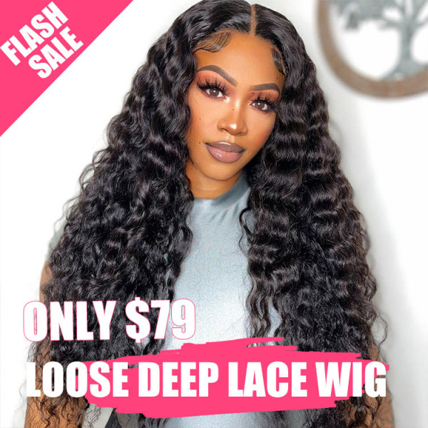 Loose Deep Weave Human Hair Lace Front Wigs -West Kiss Hair