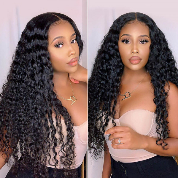 deep wave lace front wig