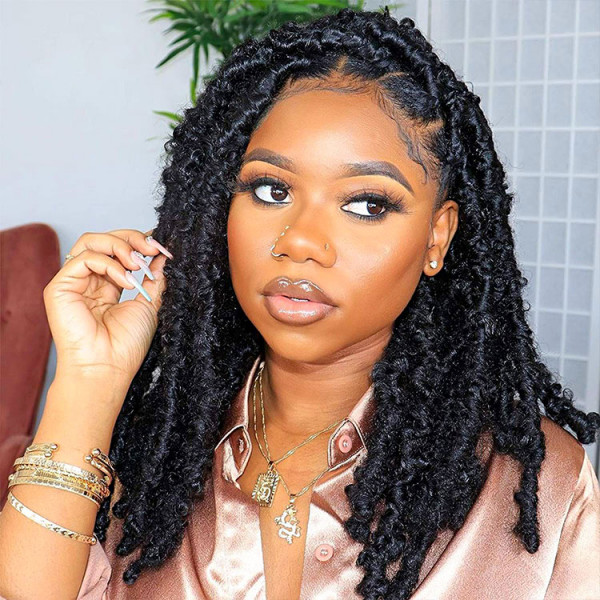 Butterfly Locs Lace Front Wig Synthetic Faux Locs Wig -West Kiss Hair