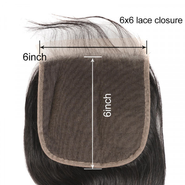 Straight 6*6 Lace Closure